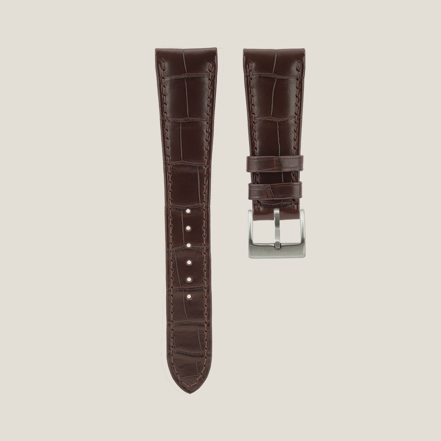 DA CÁ SẤU(ALLIGATOR) | Alligator Leather | color:  chocolate