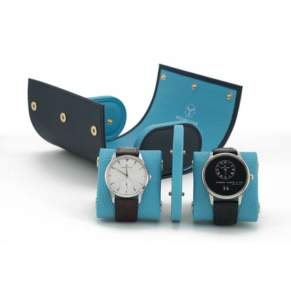 HỘP ĐỰNG ĐỒNG HỒ (2 CHIẾC) - DOU CRONUS (EPSOM+TOGO)