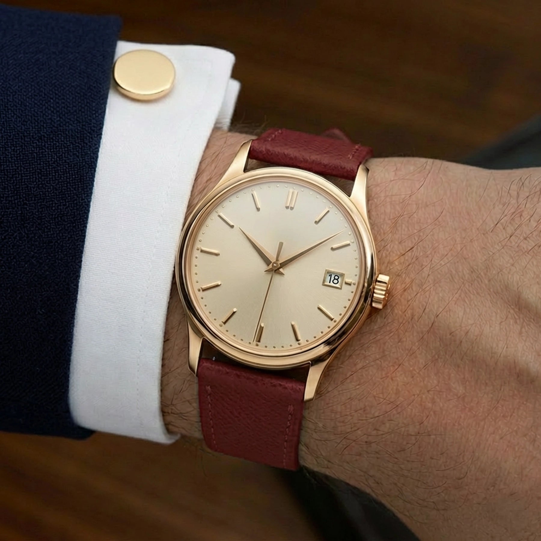 epsom strap - ruby red