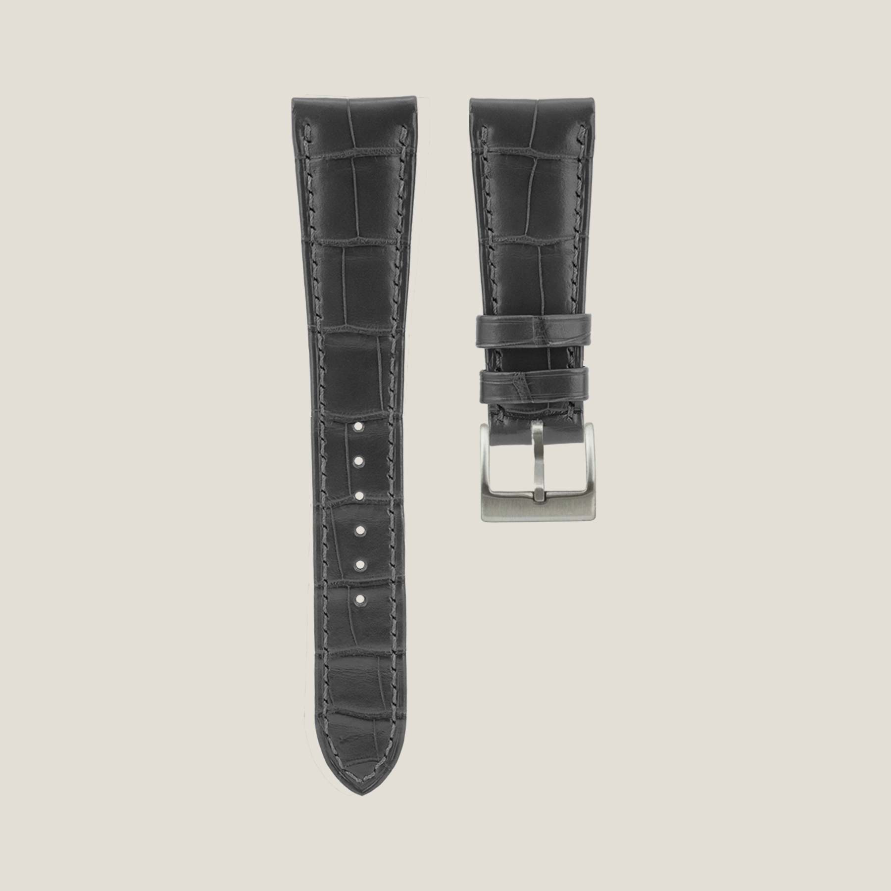 DA CÁ SẤU(ALLIGATOR) | Alligator Leather | color:  Gray