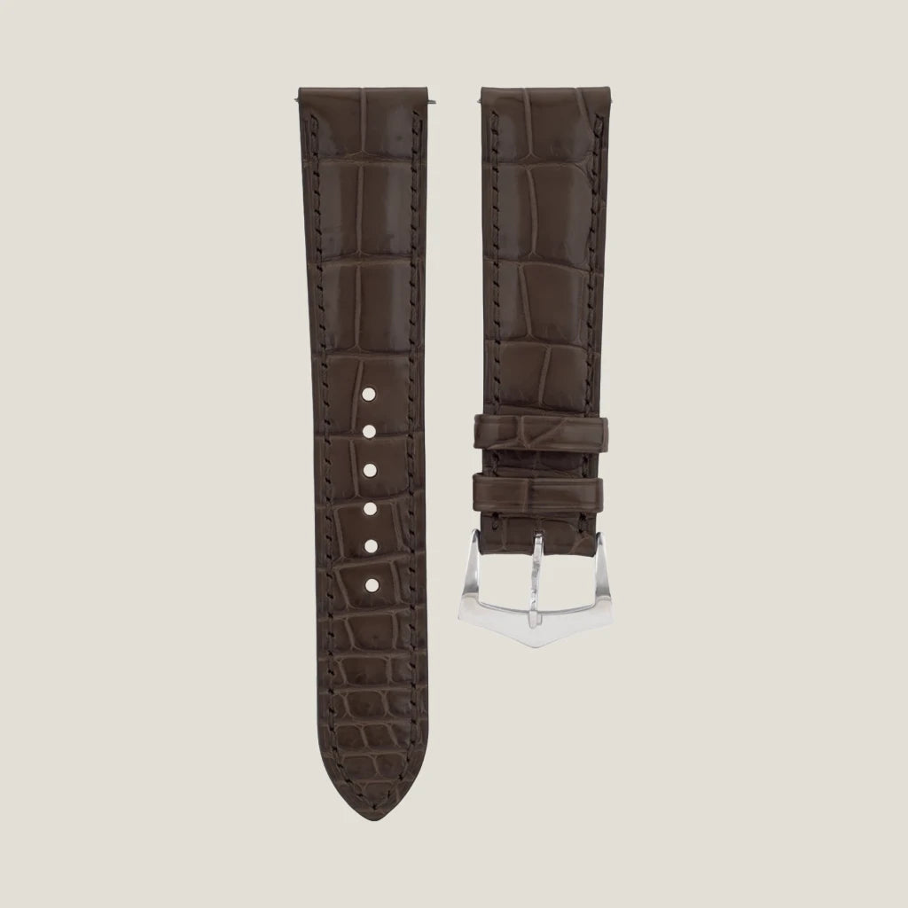 CÁ SẤU (CROCODILE) | Crocodile Leather | color: Chocolate