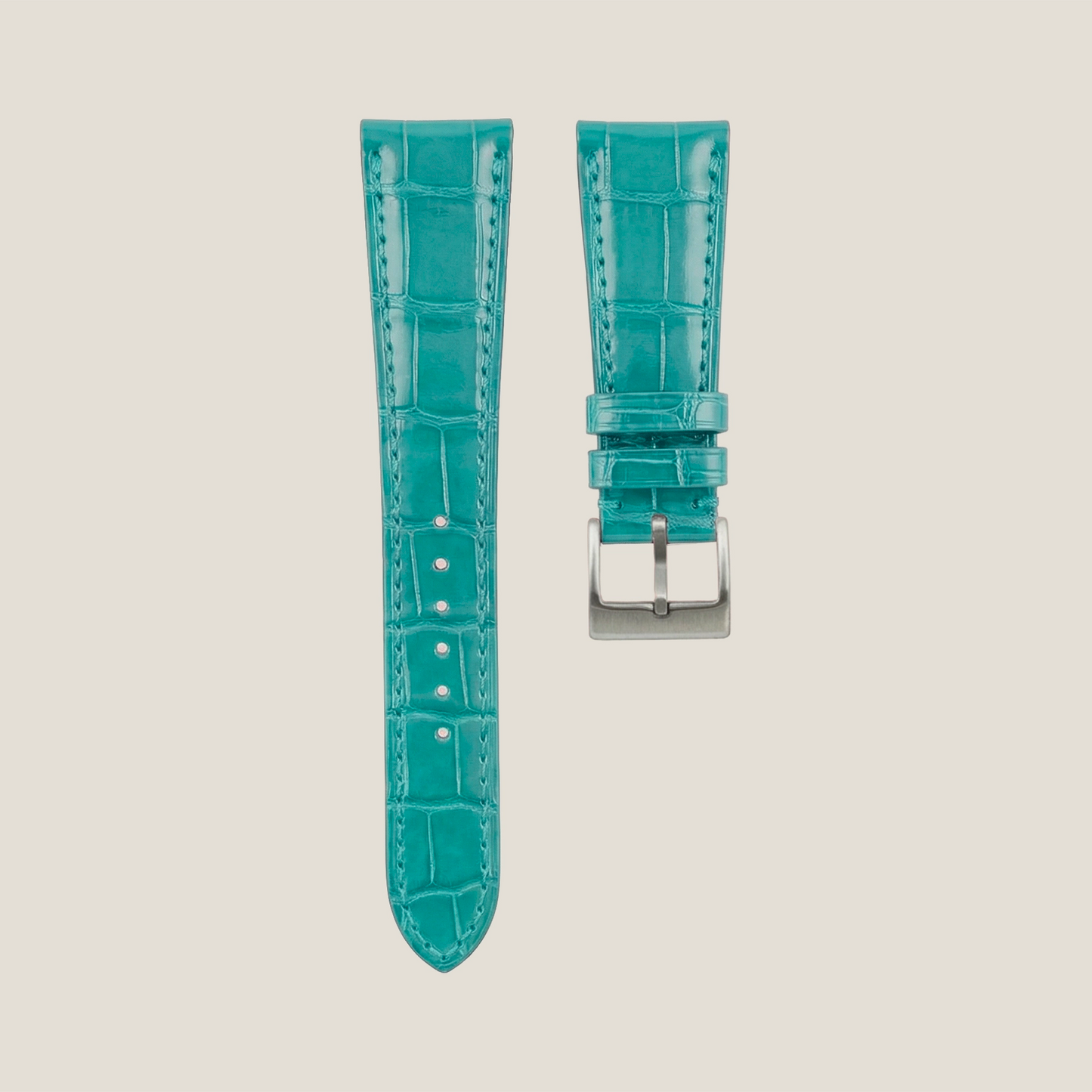 Aligator Leather | color: tiffany